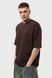 Футболка оверсайз RAY OVERSIZE чоловіча шоколад (U0104M-Chocolate) S/M U0104M-Chocolate фото 2