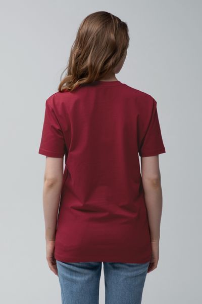 Футболка женская базовая RAY PREMIUM FIT UNISEX Бордовый (U0102W-Burgundy) XS U0102W-Burgundy фото