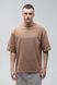 Футболка оверсайз RAY OVERSIZE чоловіча коричнева (U0104M-Brown) S/M U0104M-Brown фото 1