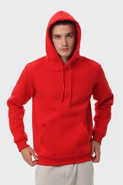 Худі чоловіче базове утеплене RAY BASIC червоне (U0401M-Red) XS U0401M-Red фото