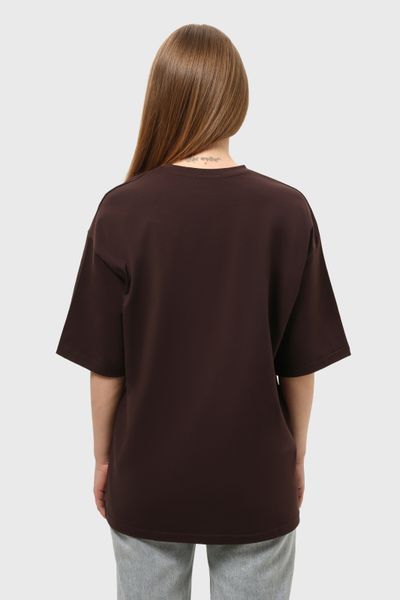 Футболка оверсайз RAY OVERSIZE жіноча шоколад (U0104W-Chocolate) 2XL/3XL U0104W-Chocolate фото